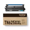 Cartucho de toner Brother TN-625XXLC ciano original, 6500 páginas, 1 unid.