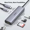 Hub USB-C UGREEN 90568 2 USB 3.0 HDMI RJ45 SD TF porta PD
