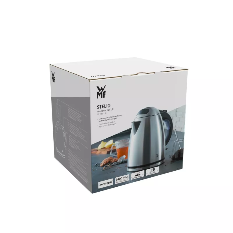 Chaleira elétrica WMF Stelio 0413010012 1,2 l 2400 W preto, aço inoxidável