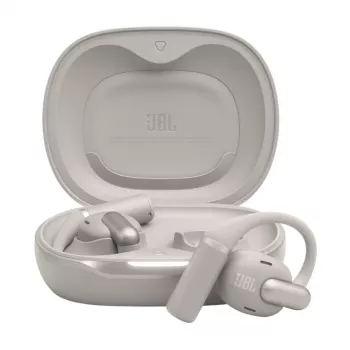 Headset JBL Sense Pro TWS gancho de orelha para chamadas e música, 20–40000 Hz, estação de carregamento USB‑C, cinzento, 95,2 g