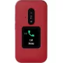 Telemóvel básico Doro Leva E30 telemóvel de concha, 2,8 polegadas (7,11 cm) 320x240, Single-SIM, câmara 0,3 MP, 1150 mAh, IP55, vermelho/branco