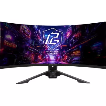 Monitor ASROCK PG34QRT3A 34 polegadas (86,4 cm) WQHD 3440×1440 OLED Curved VA 21:9 500 cd/m² 4000:1 USB 3.2 Gen1 altifalantes VESA altura ajustável