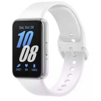 Samsung Galaxy Fit3 4,06 cm (1,6 polegadas) AMOLED 40 mm digital 256 x 402 píxeis ecrã tátil prateado