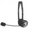 Manhattan headset estéreo on-ear (3,5 mm), braço do microfone, controlo de volume em linha, almofadas de espuma, fichas jack estéreo 3,5 mm padrão 2x para utilização de áudio/microfone, cabo de 2 m, preto, três anos de garantia