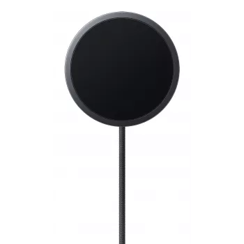 Carregador sem fios com íman Samsung 25W preto smartphone preto USB carregamento sem fios carregamento rápido interior