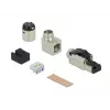 Ficha RJ45 de montagem em campo Cat.6A metal angular DeLOCK 86289