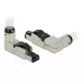 Ficha RJ45 de montagem em campo Cat.6A metal angular DeLOCK 86289