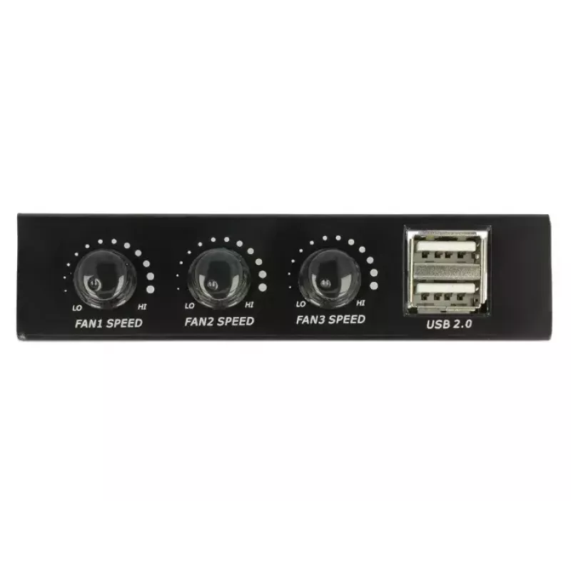 Controlador de ventoinhas DeLOCK 62714 3 canais preto