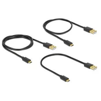 Cabo USB DeLOCK 83680 USB 2.0 USB A Micro-USB B preto