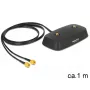 DeLOCK 88739 Base para antena, 2x SMA, cabo de 1 m, preto