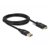 Cabo USB DeLOCK 84019 2 m USB 3.2 Gen 1 USB A USB C preto