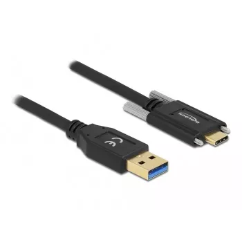 Cabo USB DeLOCK 84019 2 m USB 3.2 Gen 1 USB A USB C preto