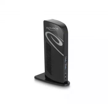 Docking station USB DeLOCK Dual DisplayPort 4K USB 3.2 LAN áudio