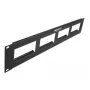 Patch panel DeLOCK Easy 45 19 polegadas 4 x 90,5 x 45,2 mm 2U preto