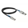 Cabo de rede DeLOCK 83734 Mini SAS HD SFF-8644 para Mini SAS SFF-8088 1 m preto