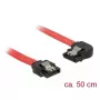 Cabo SATA DeLOCK 83964 0,5 m preto vermelho