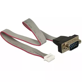 Cabo série DeLOCK 89632 preto cinzento vermelho 0,3 m DB-9