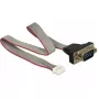 Cabo série DeLOCK 89632 preto cinzento vermelho 0,3 m DB-9