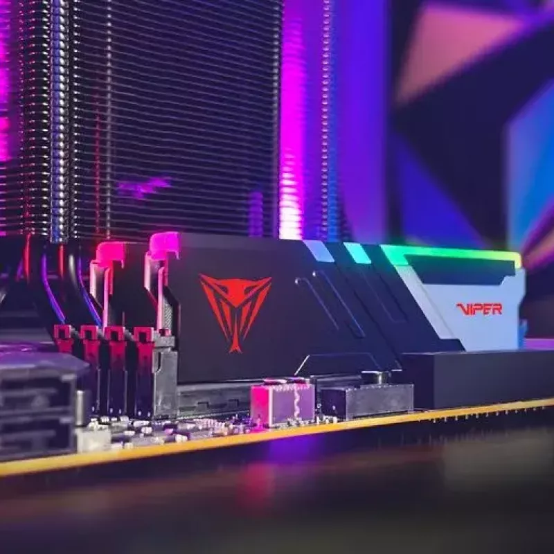 64 GB Patriot DIMM 5200 (2x 32 GB) Dual-Kit (preto, PVVR564G520C40K, Viper Venom RGB, INTEL XMP)