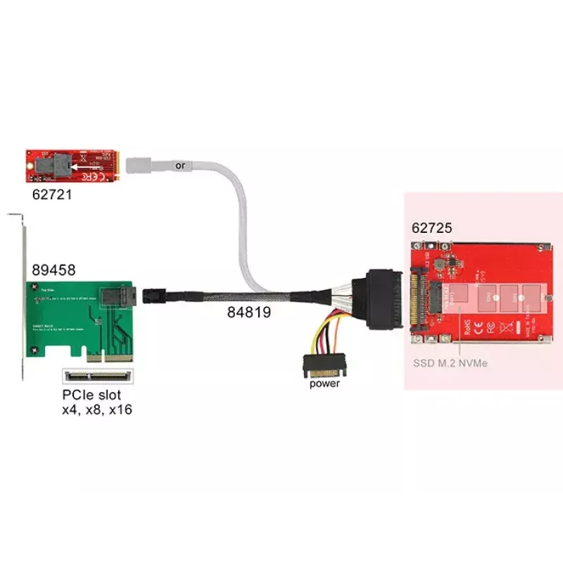 Placa de interface DeLOCK 62725 interna M.2