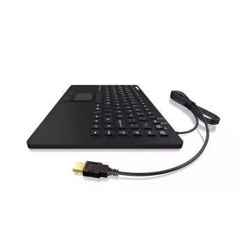 Teclado KeySonic KSK-5230 IN (DE) escritório USB QWERTZ alemão preto