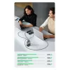 Carregador Ugreen Nexode Pro 160W GaN com cabo USB-C universal preto, cinzento AC carregamento rápido interior