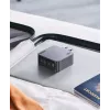 Carregador Ugreen Nexode Pro 160W GaN com cabo USB-C universal preto, cinzento AC carregamento rápido interior