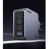 Carregador Ugreen Nexode Pro 160W GaN com cabo USB-C universal preto, cinzento AC carregamento rápido interior