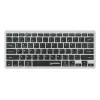 Teclado sem fios Manhattan Ultra fino de modo duplo, layout QWERTZ alemão, Bluetooth (v3.0) e wireless (2,4 GHz), 78 teclas planas tipo tesoura, gestão automática de energia, alcance 10 m, micro recetor USB-A, pilha AAA (incluída), Windows e Mac, três anos de garantia