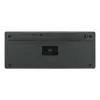 Teclado sem fios Manhattan Ultra fino de modo duplo, layout QWERTZ alemão, Bluetooth (v3.0) e wireless (2,4 GHz), 78 teclas planas tipo tesoura, gestão automática de energia, alcance 10 m, micro recetor USB-A, pilha AAA (incluída), Windows e Mac, três anos de garantia