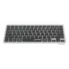 Teclado sem fios Manhattan Ultra fino de modo duplo, layout QWERTZ alemão, Bluetooth (v3.0) e wireless (2,4 GHz), 78 teclas planas tipo tesoura, gestão automática de energia, alcance 10 m, micro recetor USB-A, pilha AAA (incluída), Windows e Mac, três anos de garantia