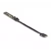 Placa riser DeLOCK NVMe M.2 Key A+E macho para Key M slot cabo de 20 cm