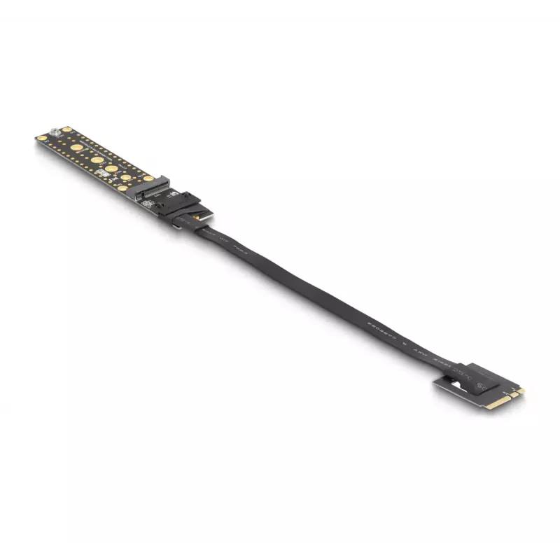 Placa riser DeLOCK NVMe M.2 Key A+E macho para Key M slot cabo de 20 cm