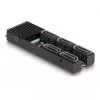 Conversor DeLOCK M.2 2280 Key B+M macho para 5 x SATA com dissipador de calor