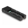 Conversor DeLOCK M.2 2280 Key B+M macho para 5 x SATA com dissipador de calor
