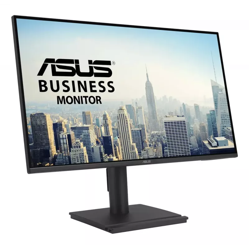 Monitor ASUS BE27AQ 27 polegadas IPS LCD, 2560 x 1440 WQHD, 5 ms, hub USB 3.2, altura ajustável, VESA, altifalantes integrados, preto