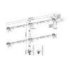 Suporte de mesa para monitor Equip 17 polegadas-32 polegadas ajustável 6