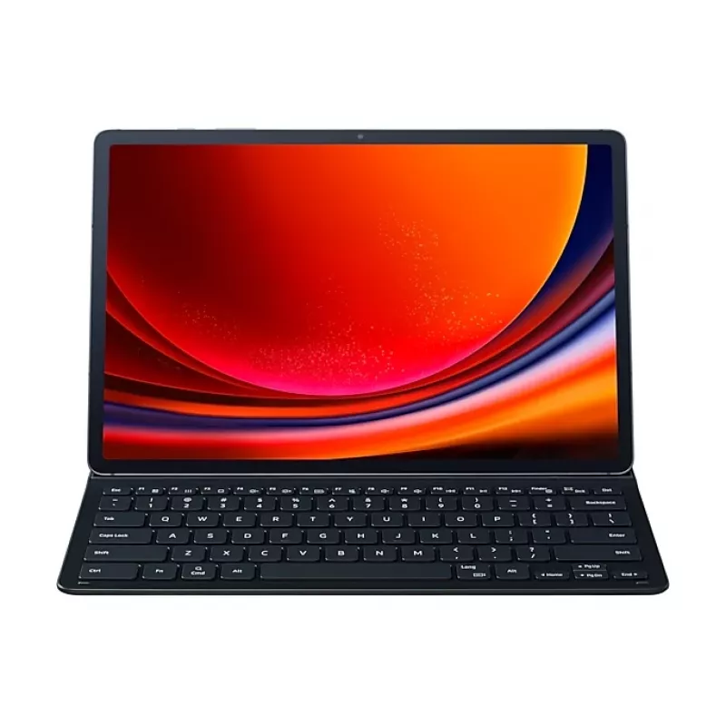 Teclado para tablet Samsung EF-DX810BBGGDE para Galaxy Tab S9+ — Layout QWERTZ alemão, encaixe Pogo-Pin, Preto