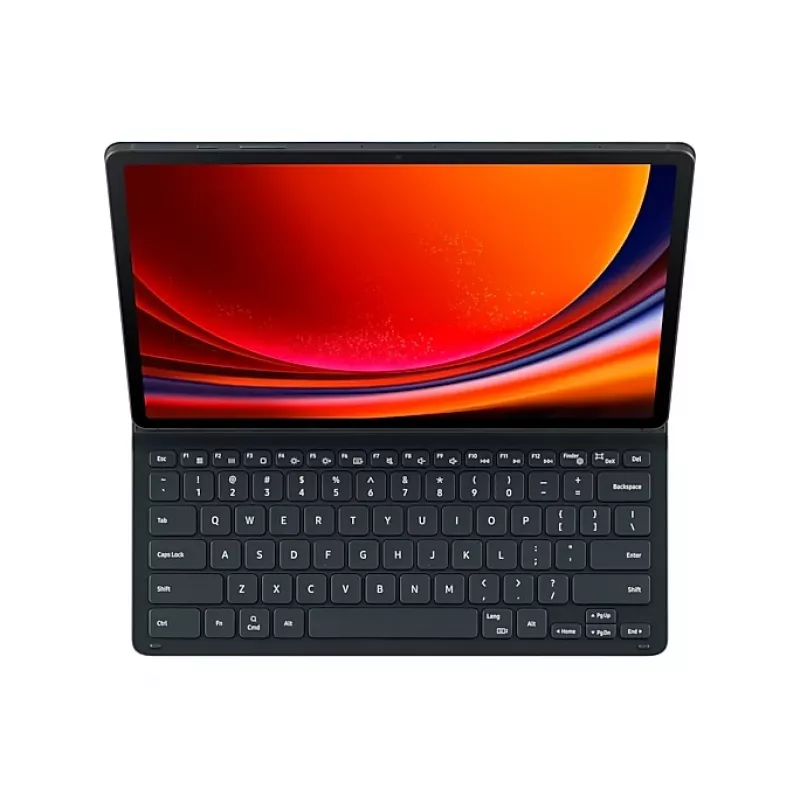 Teclado para tablet Samsung EF-DX810BBGGDE para Galaxy Tab S9+ — Layout QWERTZ alemão, encaixe Pogo-Pin, Preto