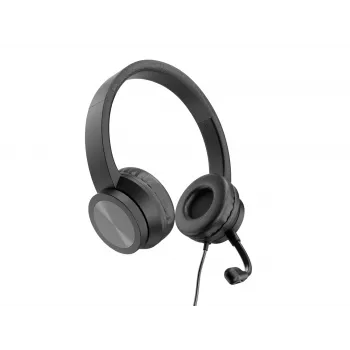 Headset CONCEPTRONIC POLONA05BC — Estéreo USB-C, Microfone com cancelamento de ruído, Supra-aural, Cabo de 2 m, 20–22000 Hz, Preto