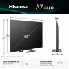 Hisense A7Q 55A7Q 139,7 cm (55 polegadas) 4K Ultra HD Smart TV Wi-Fi preto