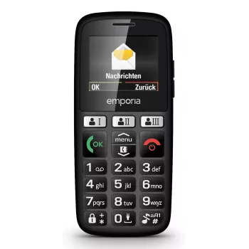 Emporia emporiaHAPPY 4,6 cm (1,81 polegadas) 70 g preto telemóvel de iniciação