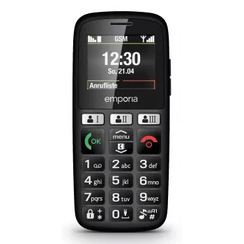 Emporia emporiaHAPPY 4,6 cm (1,81 polegadas) 70 g preto telemóvel de iniciação