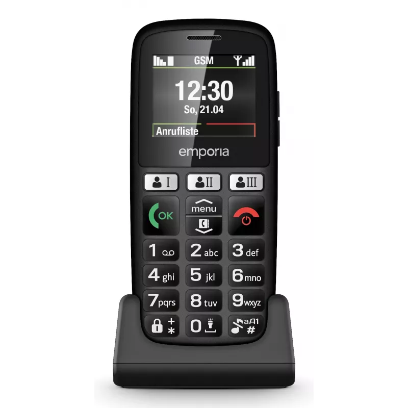 Emporia emporiaHAPPY 4,6 cm (1,81 polegadas) 70 g preto telemóvel de iniciação