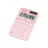 Calculadora básica de bolso CASIO SL-310YC — 10 dígitos, pilha/solar, funções de imposto e margem, rosa-claro