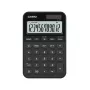 Calculadora de secretária CASIO MS-20YC — modelo básico, pilha/solar, cálculo de imposto e margem, preta