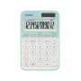 Calculadora de secretária CASIO MS-20YC — Basic 12 dígitos, pilha/solar, funções de imposto e margem, verde-claro