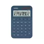 Calculadora de secretária básica CASIO MS-20YC — 12 dígitos, funções de imposto e margem, pilha/solar, azul-marinho