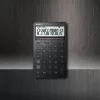 Calculadora de secretária CASIO JW-200DQ – básica, 12 dígitos, funções de imposto e margem, pilha/solar, preta