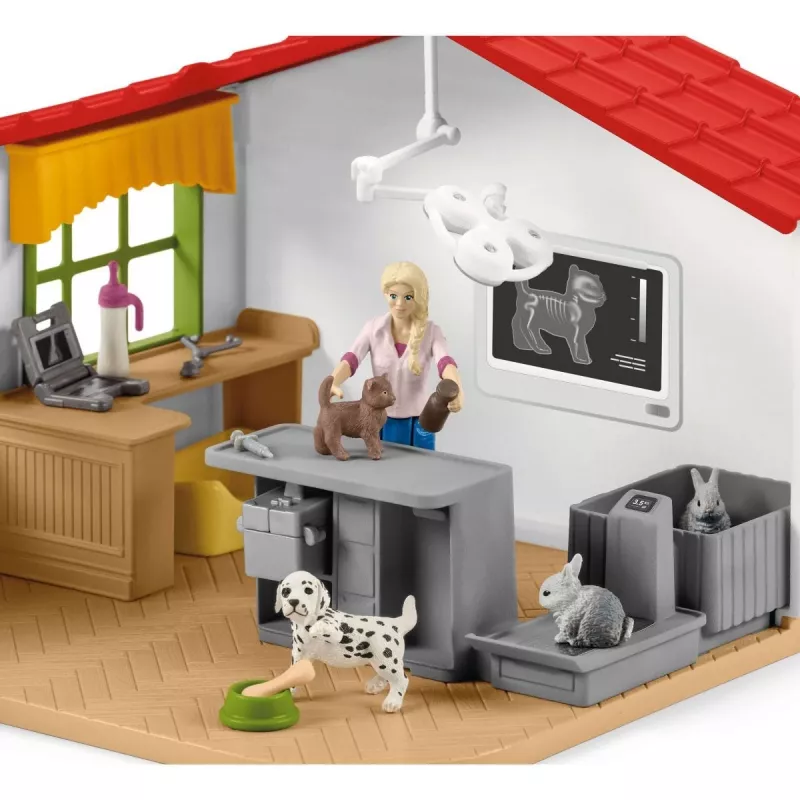 Clínica veterinária com animais Schleich 42502